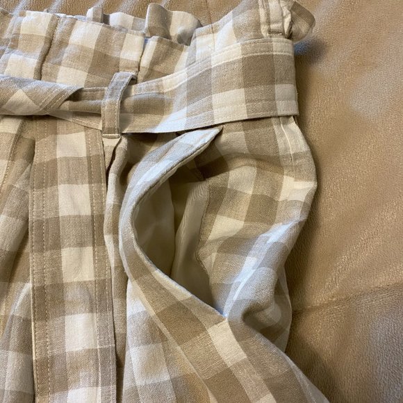 New Day Linen Paperbag Shorts With Belt - Picture 6 of 8